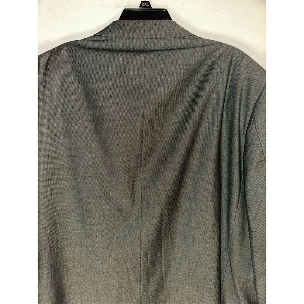 Steve Harvey Blazer Mens 48L Gray 3 Button Model Supreme Suit Jacket